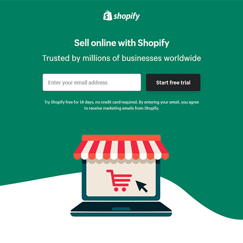 Landingpage Shopify